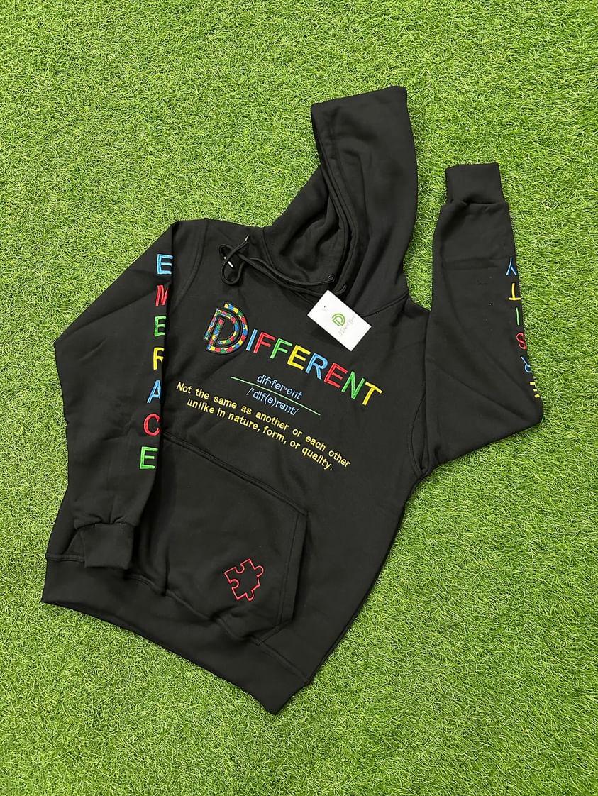 A DIFFERENT Multi Color Hoodie ~ Adults ❤️💛💙🧩