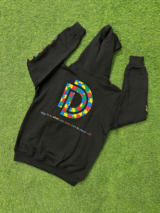 A DIFFERENT Multi Color Hoodie ~ YOUTH ❤️💛💙🧩